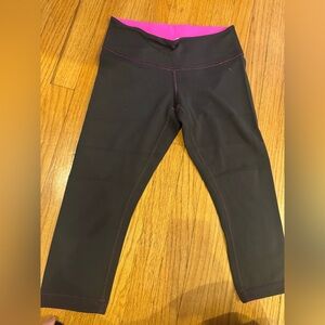 Lululemon Reversible Black + Pink Leggings